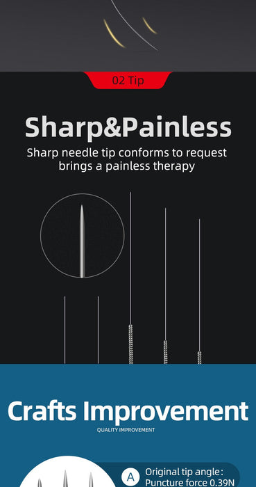 1000 PCS Acupuncture Needles with Tube 2 Boxes I Sharp