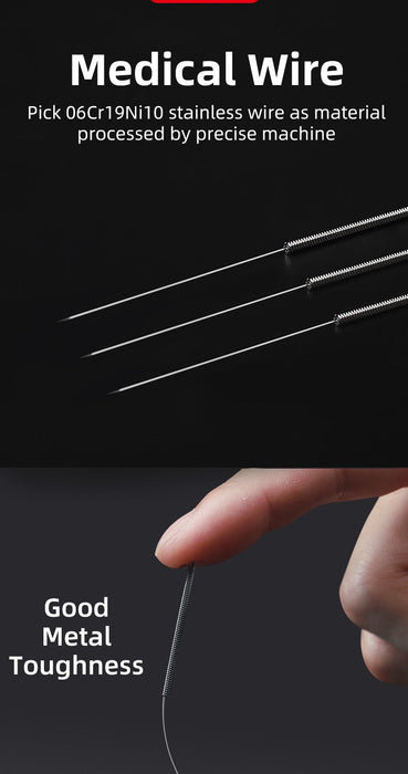 1000 PCS Acupuncture Needles with Tube 2 Boxes I Sharp