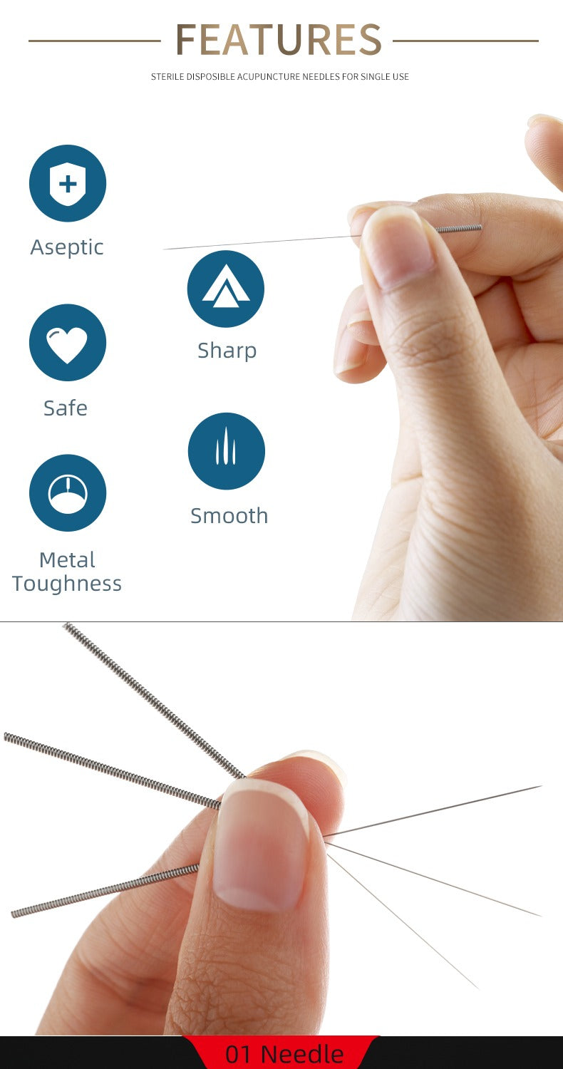 1000 PCS Acupuncture Needles with Tube 2 Boxes I Sharp