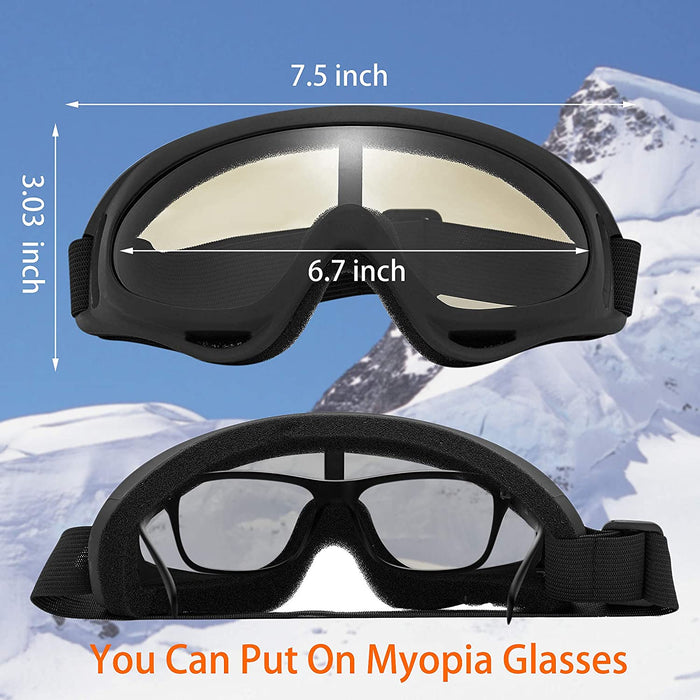 2 Pack Ski Goggles Snowboard Goggles for Men Women & Youth