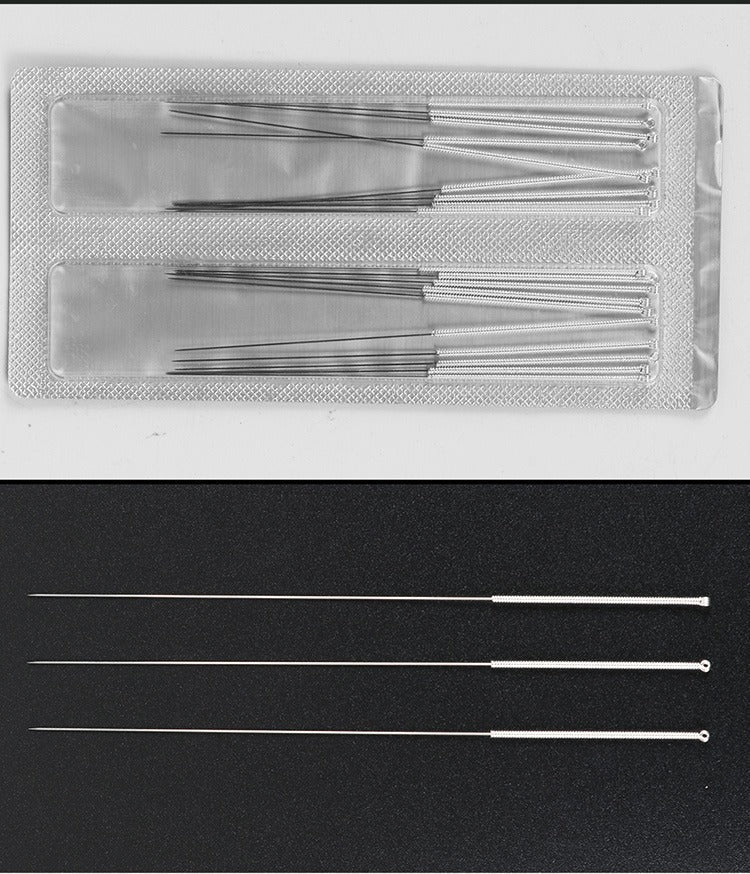 200pcs acupuncture needles non-disposable silver covered
