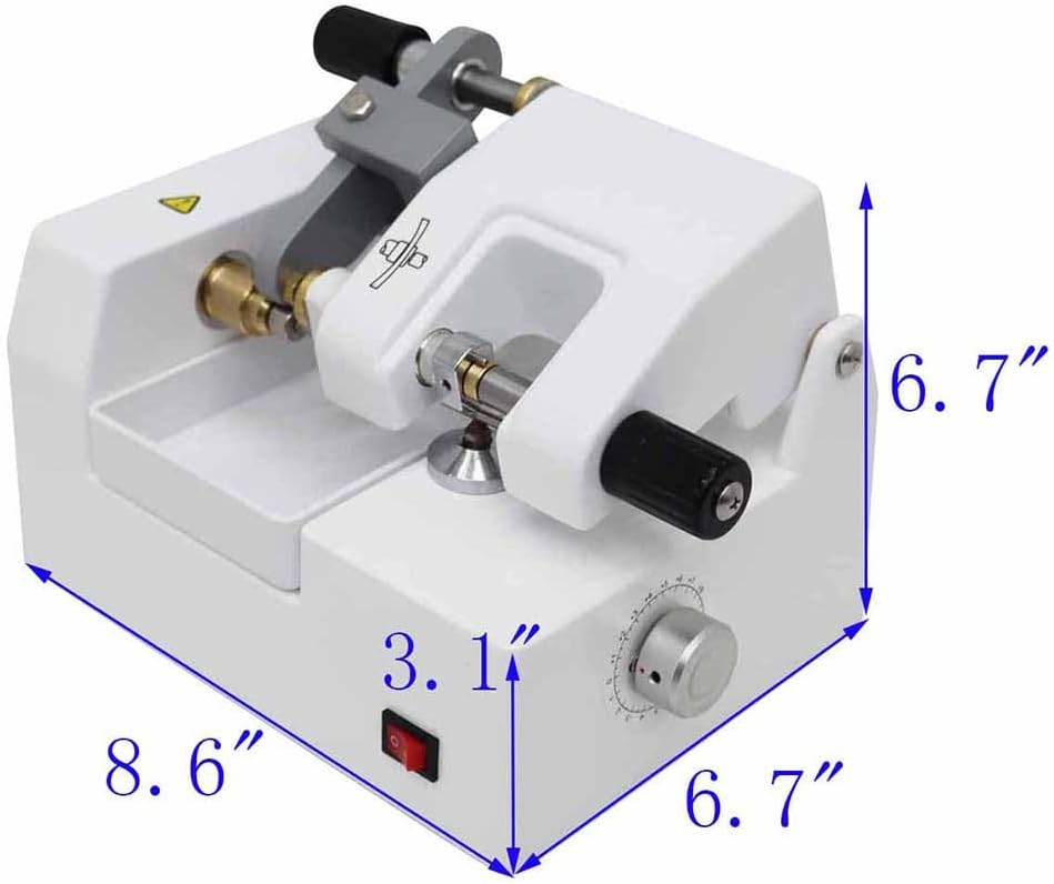 Optical Lens Cutter Milling Machine – 70W Electric Spectacle Lens Edge ...