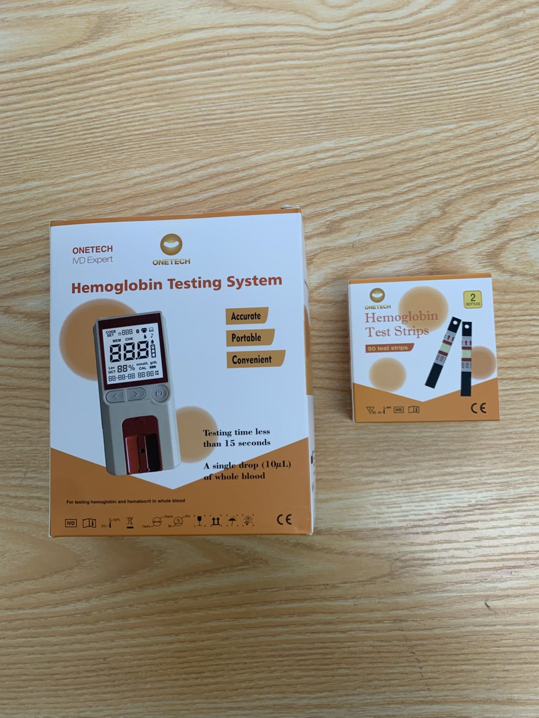 5 Box Testing strips for Accu-Chek Medical Device: Automatic Blood HB Meter for Hemoglobin & HCT Detection