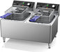 Commercial Deep Fryer I Dual Tank with Basket Countertop