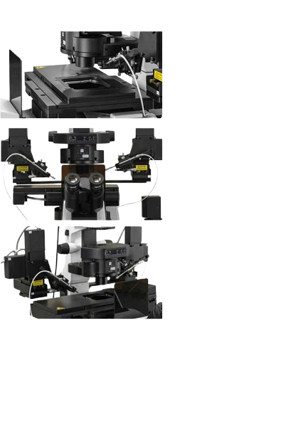 Research Level Inverted Fluorescent Microscope | BF+FL+RPC Micromanipulators