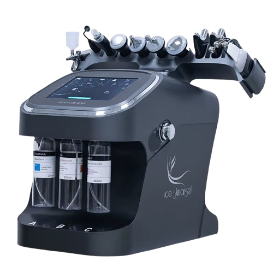 10-in-1 Hydro Dermabrasion Facial Machine – Blackhead Remover, H2O2 Oxygen Jet Aqua Peel Beauty Device