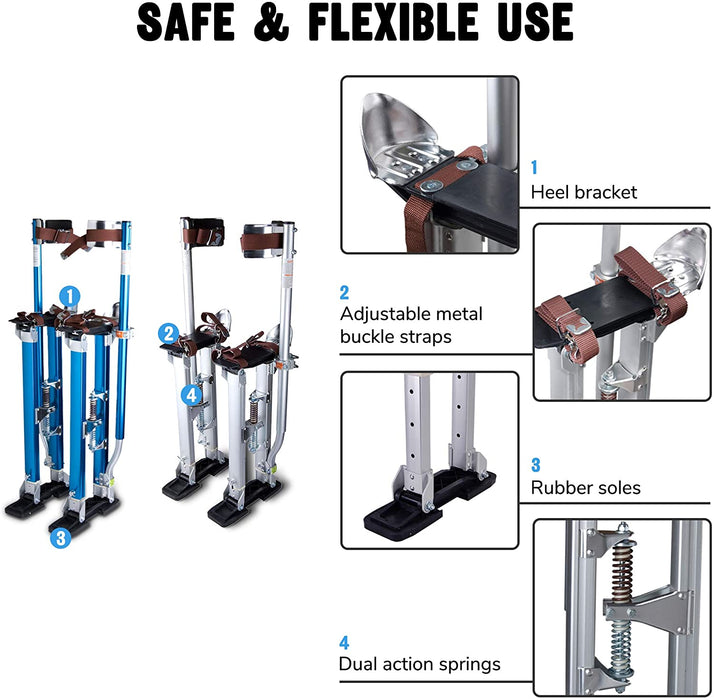 Drywall Stilts 24-40 Aluminum Tool Stilt for Painting