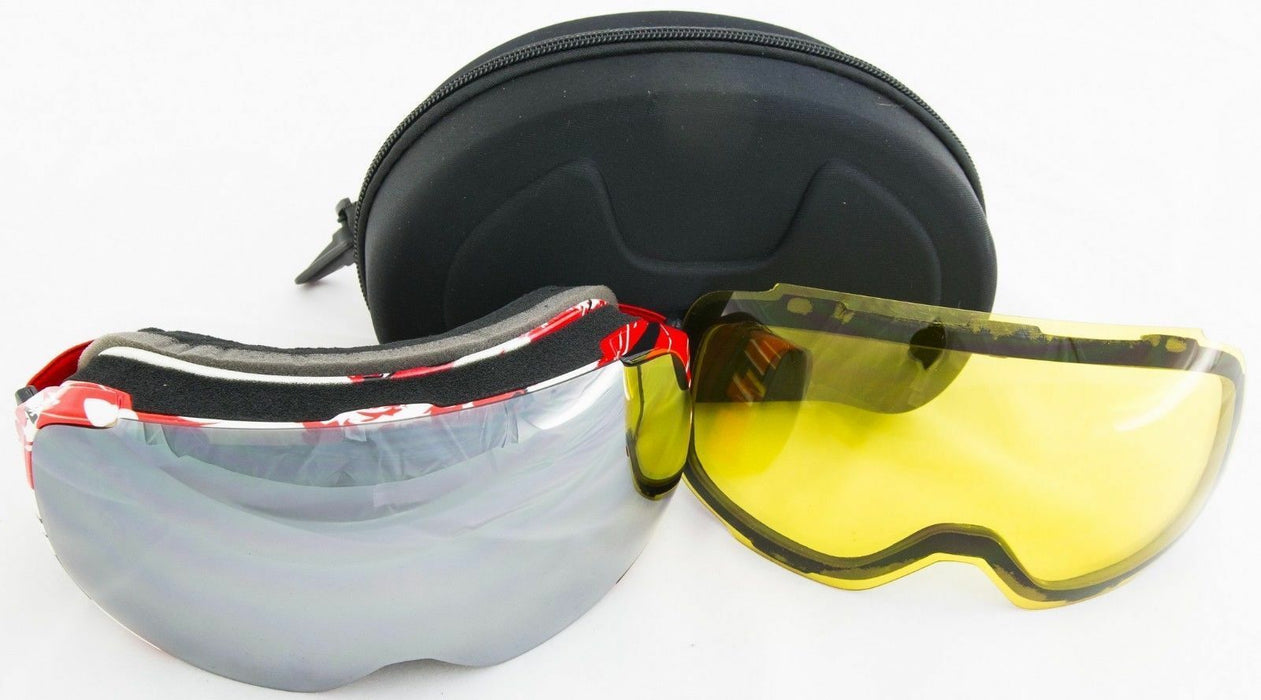 Goggles Ski Snowboard with 2 anti fog dual Magnetic lenses