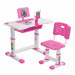 Kids Desk & Chair Set Height Adjustable Children Student