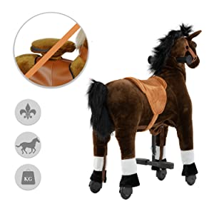 Kids Ride on Horse Toy Pony Rider Mechanical Cycle Walking