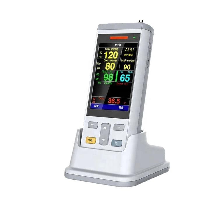 Patient Monitor Clinic Vital Signs Monitoring Machine with SPO2, NIBP, TEMP for Accurate Health Tracking