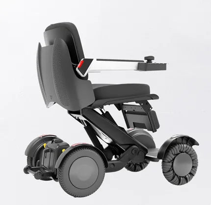 Self-Balancing Electric Wheelchair for Uphill Safety | Self-Adjustable Seat Height Electric Mobility Chair