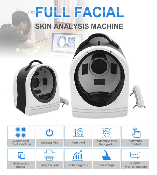 3D Skin Analyzer Facial Scanner - Automatic Skin Diagnosis & Analysis System for Professional Skincare