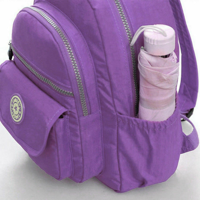 Mini Backpack Women Purse Nylon Shoulder Rucksack Small