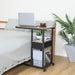 Overbed Laptop Table Mobile C Shaped Couch Side Table