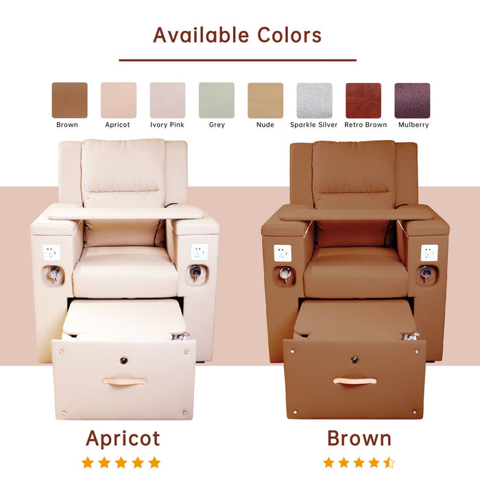 Pedicure Foot Spa Chair I Salon Chair with Tub Drawer