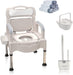 Portable Home Bedside Commode Chair I Adult Potty Chair for