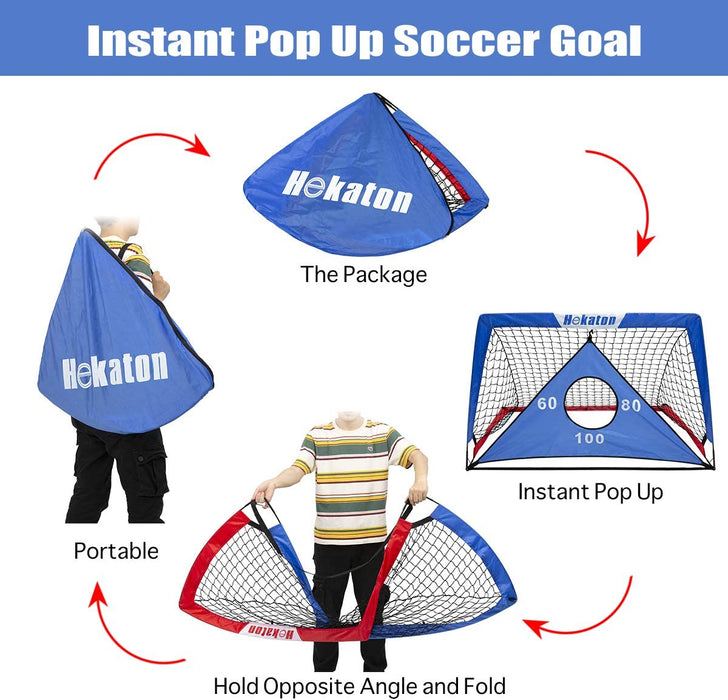 Portable Soccer Goal Pop-up Soccer Nets for Backyard