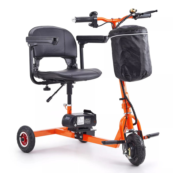 Portable 3-Wheel Mobility Scooter for Seniors - 12 Mile Range, 330 lbs Capacity