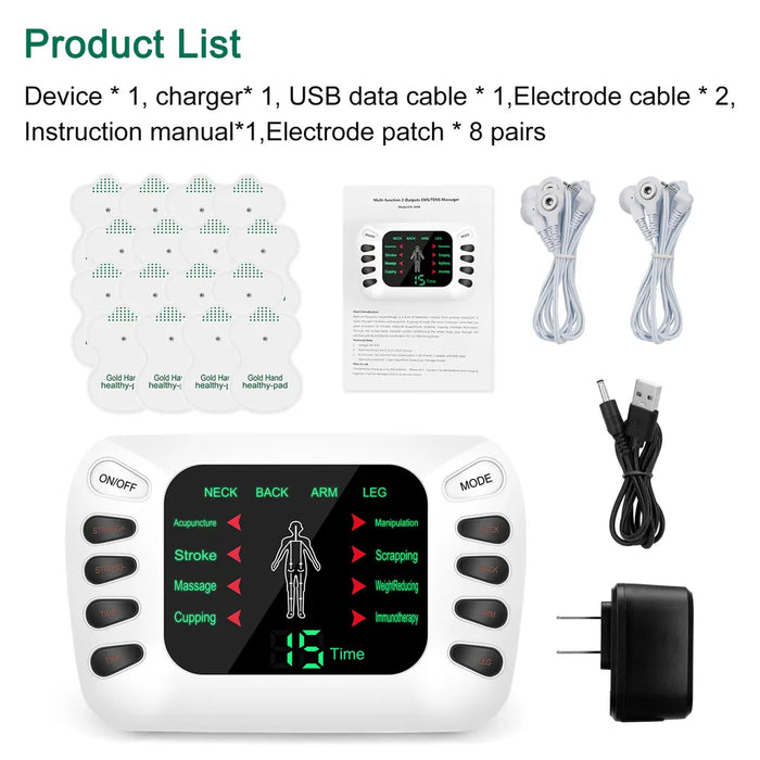 Experience Pain Relief with Multifunctional Electrical Muscle Relax Massager Therapy Machine