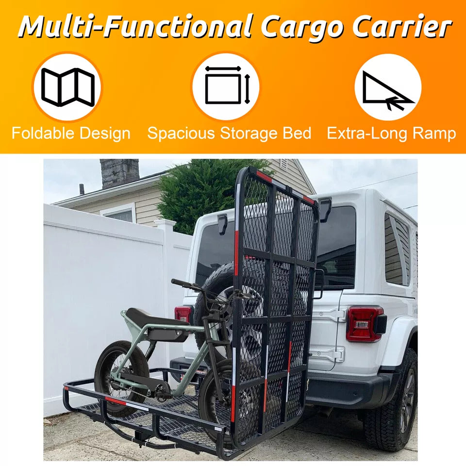 Micro Mobility Racks Hook Rack Meubon Hitch Mount Wheelchair Carrier Rack with Loading Ramp for Mobil