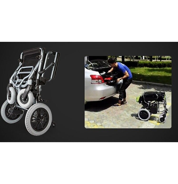 Meubon Folding Lightweight Electric Power Wheelchair I Your Ultimate Motorized Mobility Aid I Model MD3234N