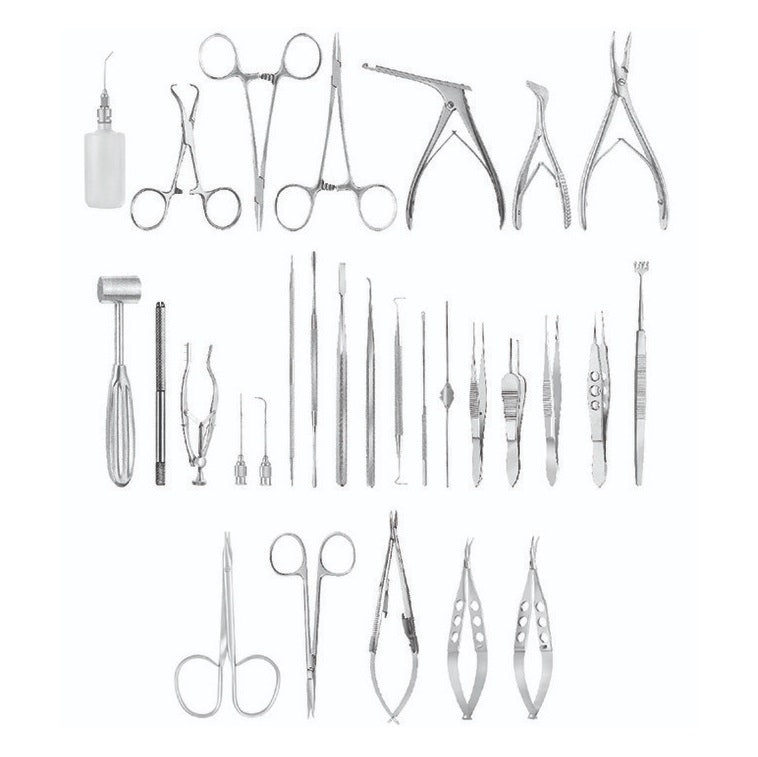 Stainless Steel Ophthalmic Surgical Instrument Set 24pcs Ophthalmic St ...
