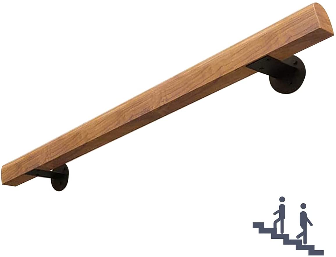 Wood staircase railing Handrails Safety Non-Slip for Indoor