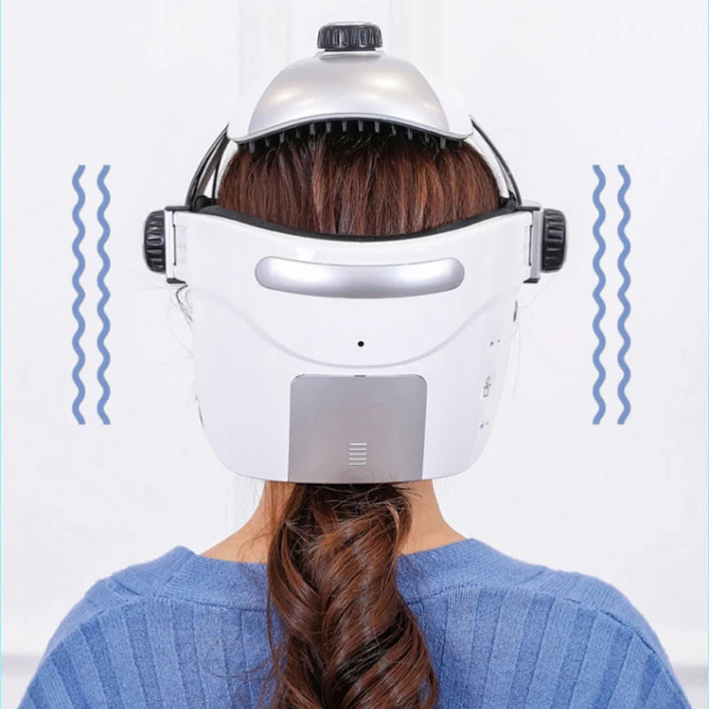 Electric Head Massager Helmet with Eye Massage, Air Pressure, Vibratio Meubon Electric Head Massager Helmet with Eye Massage, Air Pressure, Vibratio Meubon