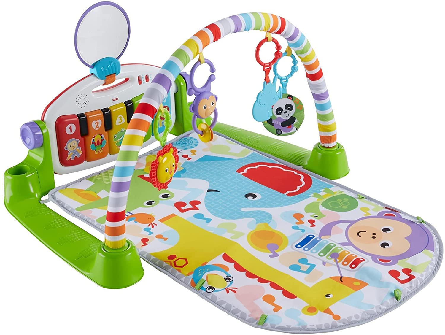 Fisher-Price Deluxe Kick 'n Play Piano Gym, Green, Gender Neutral