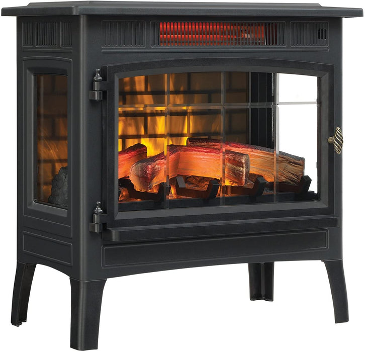 Electric Fireplace Stove 3D Infrared Portable Indoor Space Heater  with Remote Control