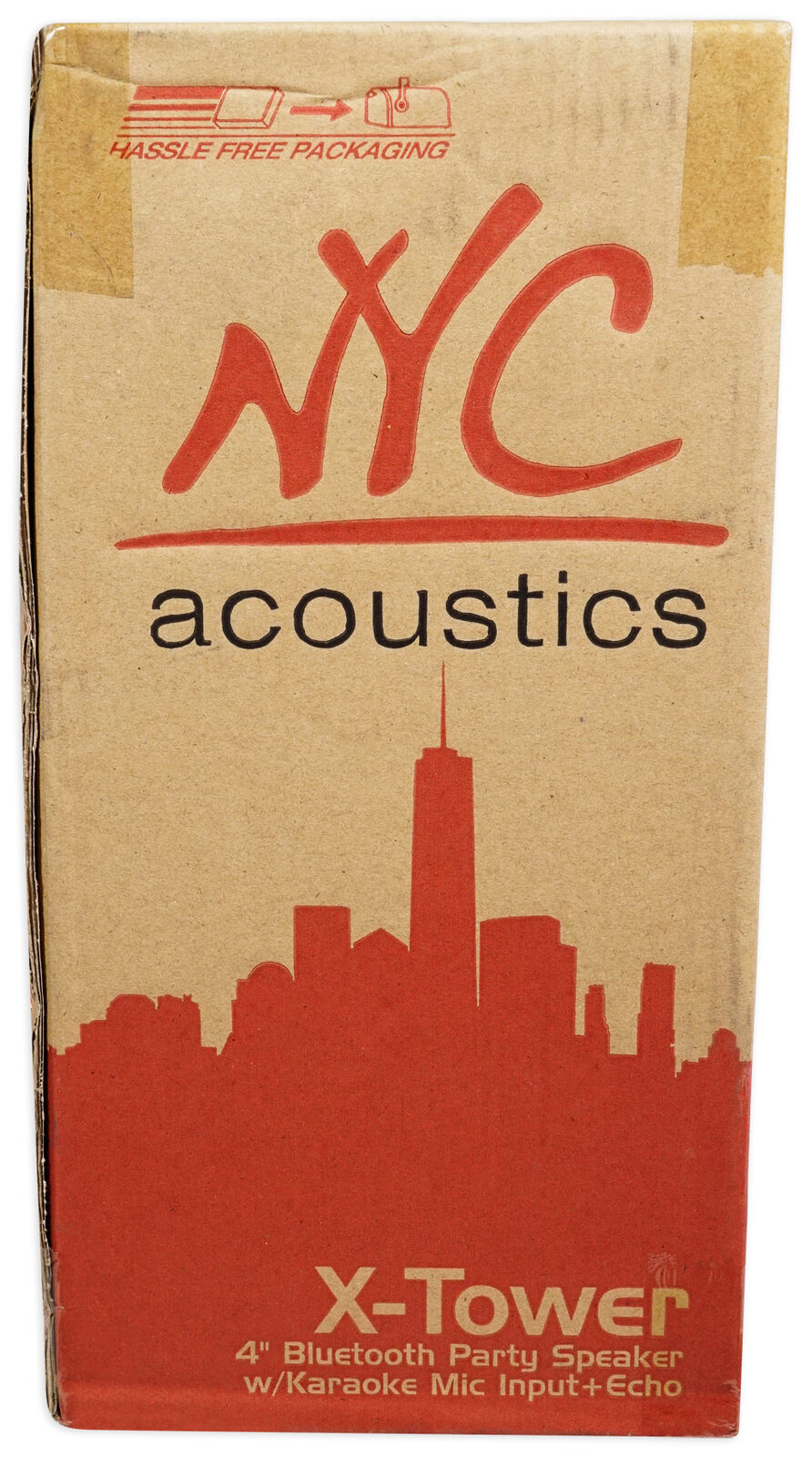 Karaoke Machine NYC Acoustics X-Tower Bluetooth Karaoke Machine System w/LED's+(2) Wireless Mics